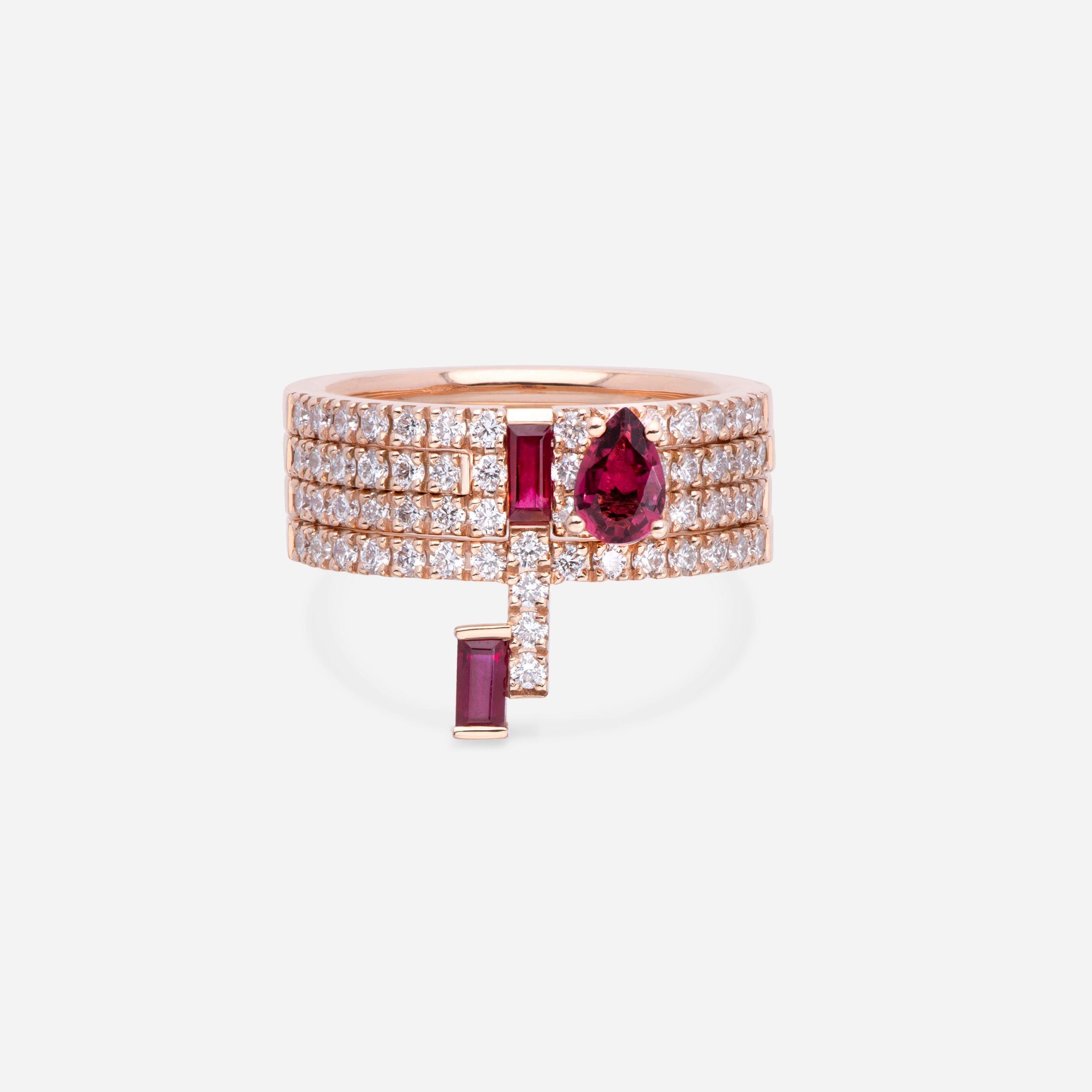 Anillo Ouverture I am Red