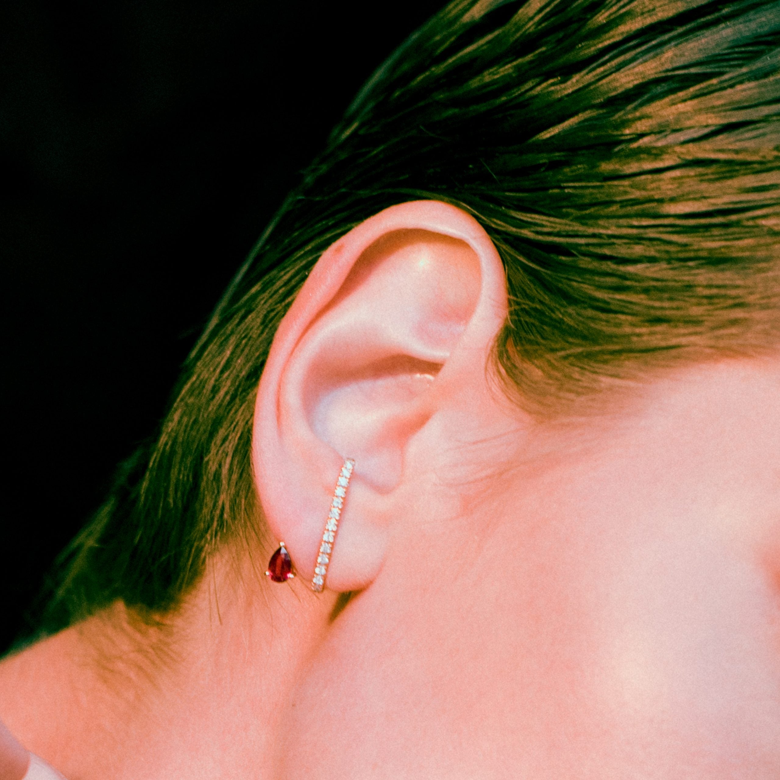 DI am Red Satellite Earrings