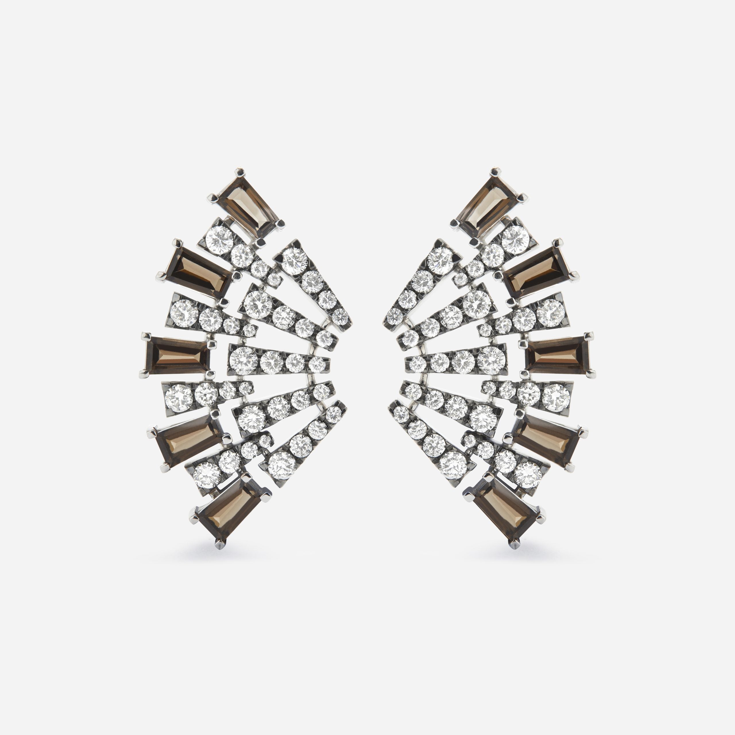 Pendientes Smoky Club L Cuarzo