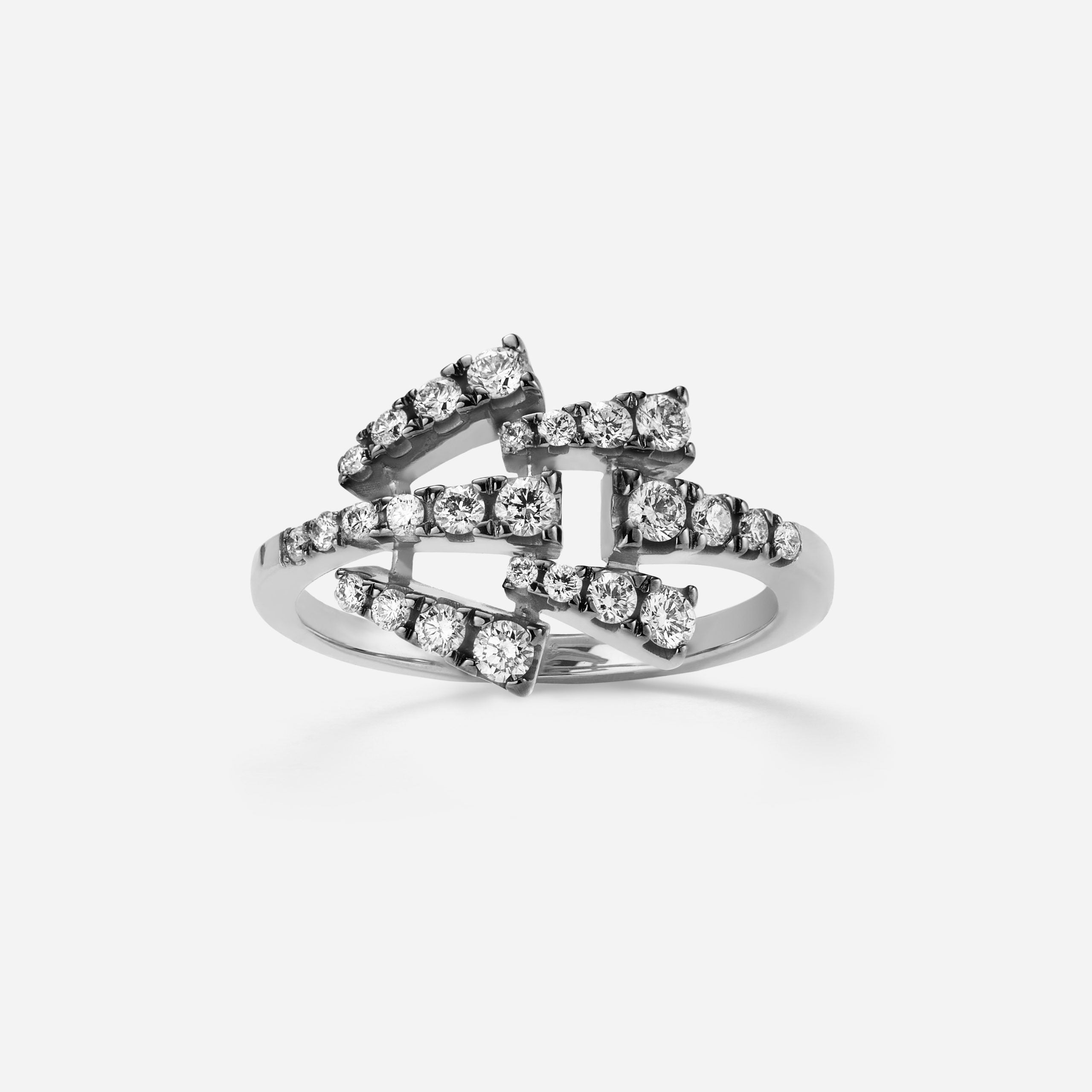 Smoky Club Motif Ring