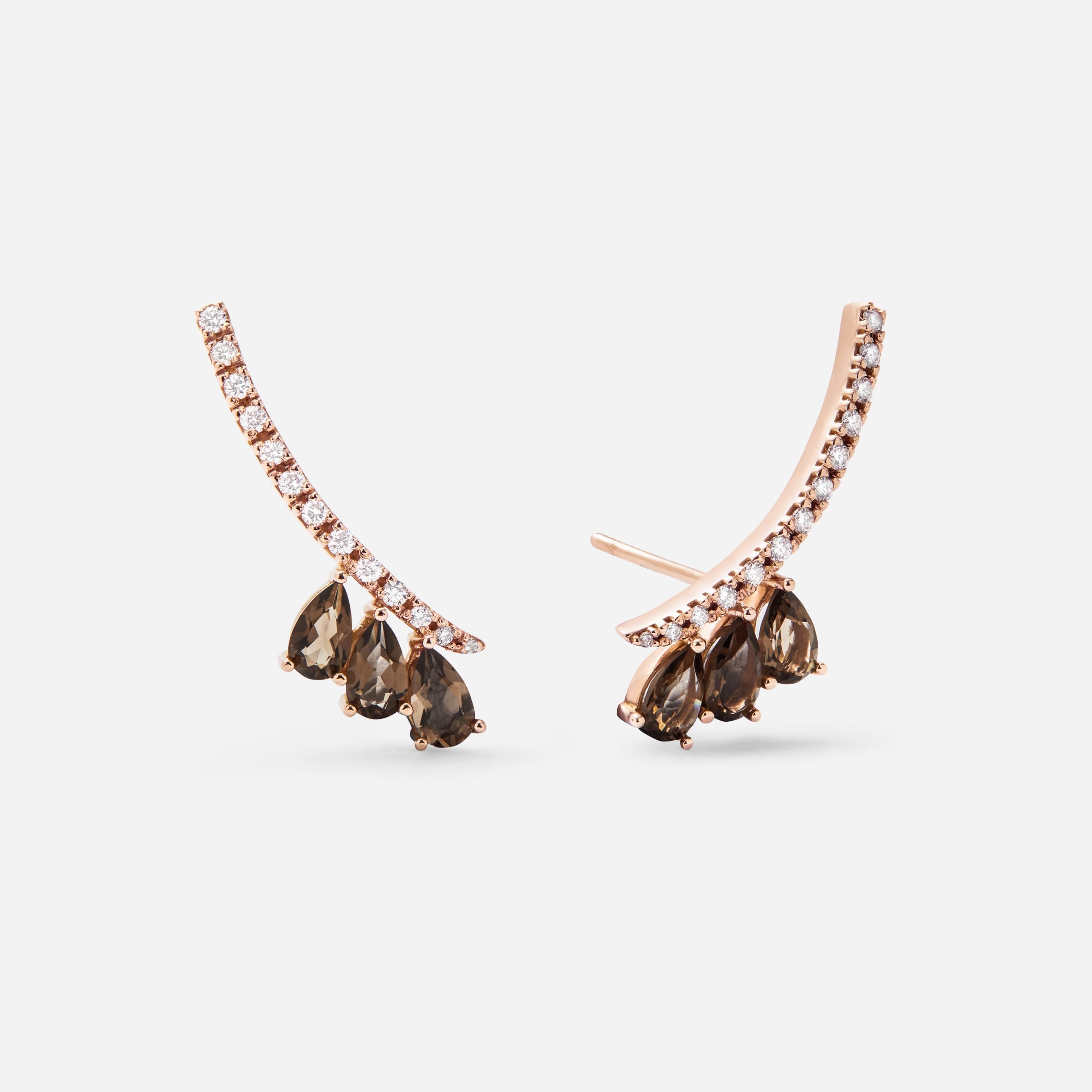 Crawler Trio Earrings by Saudade Fumé