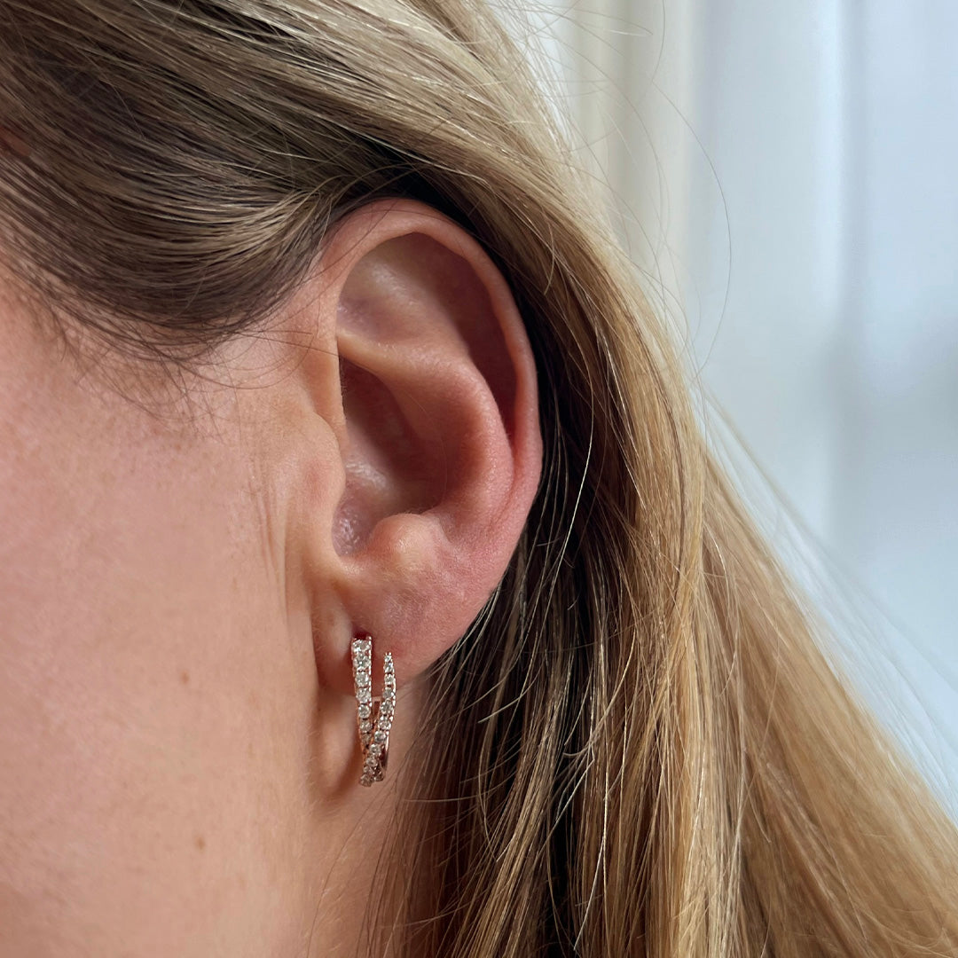 Pendientes Saudade diamantes