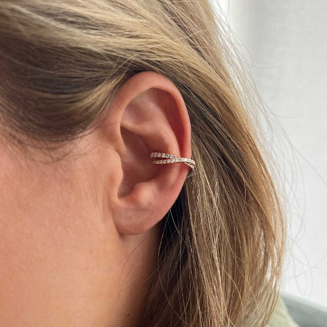 Ear Cuff Saudade diamantes