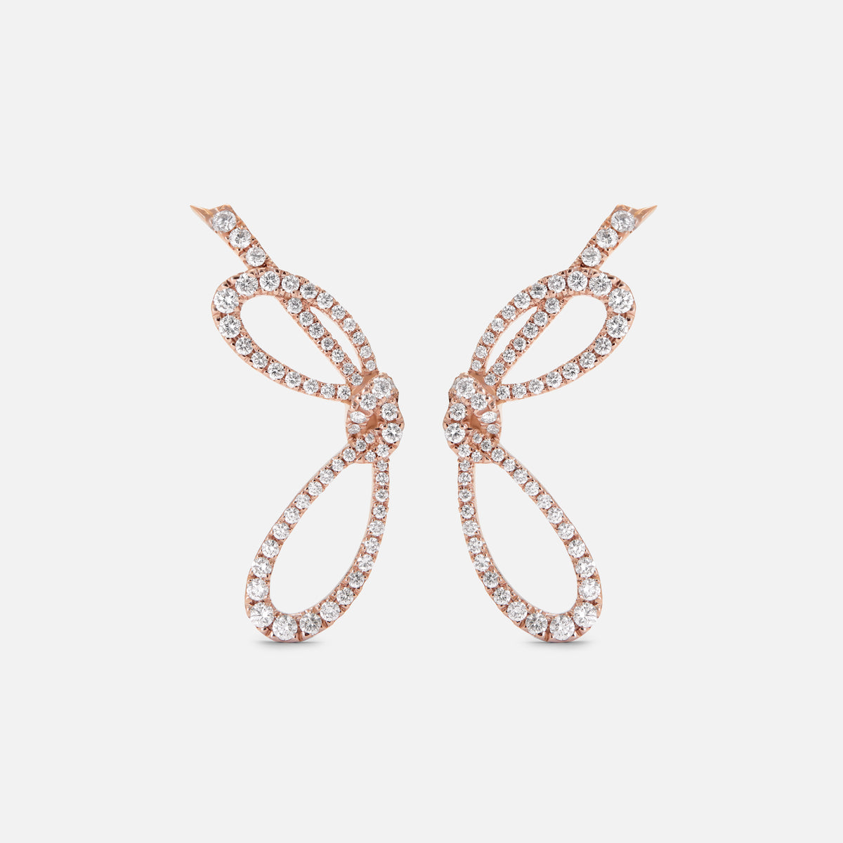PENDIENTES LAZO MAISON ROSE