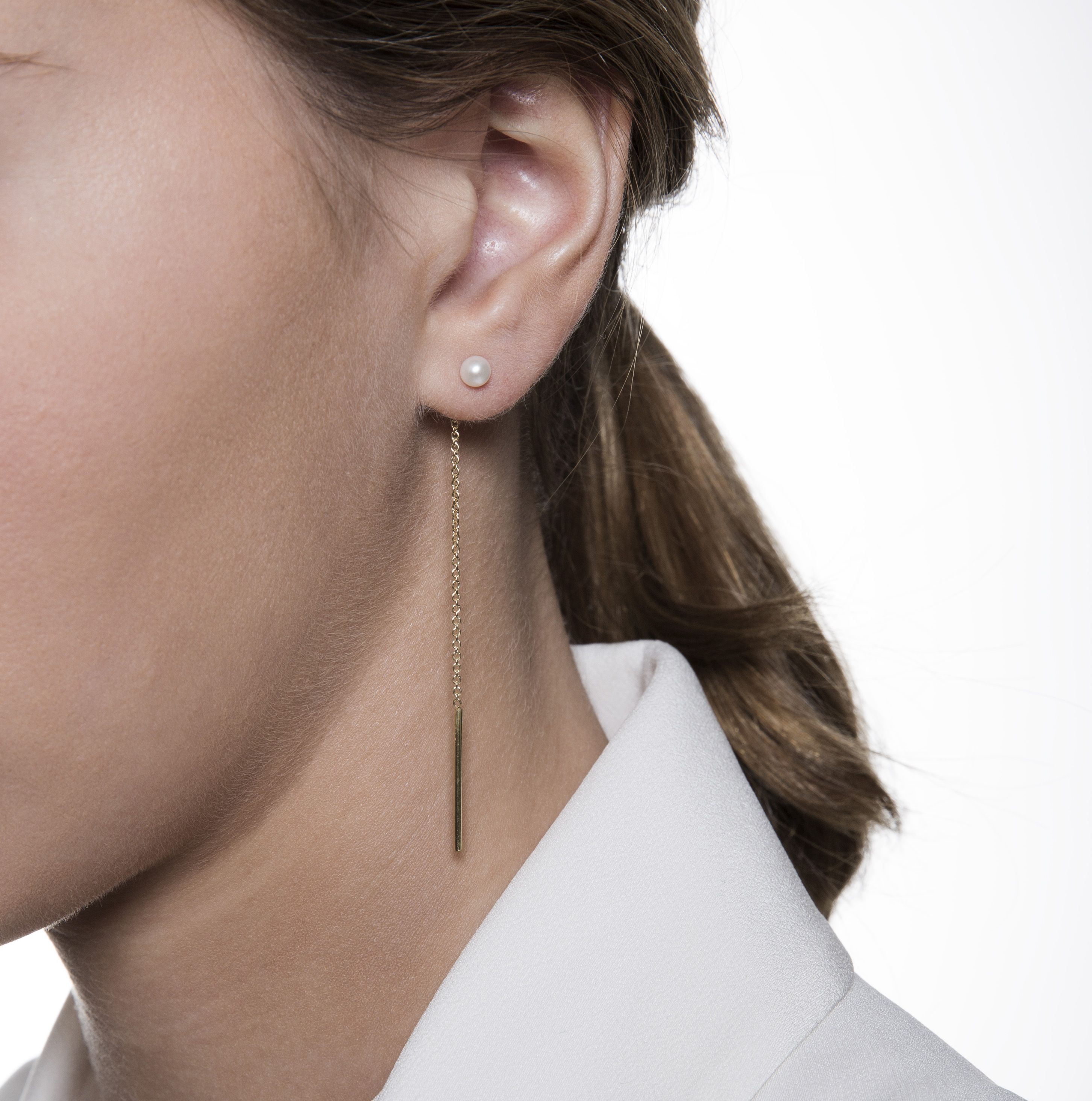 PENDIENTES BALANCE SUNRISE con perla cultivada y oro rosa 18 kts, un earlook perfecto para deslumbrar con Gold&Roses