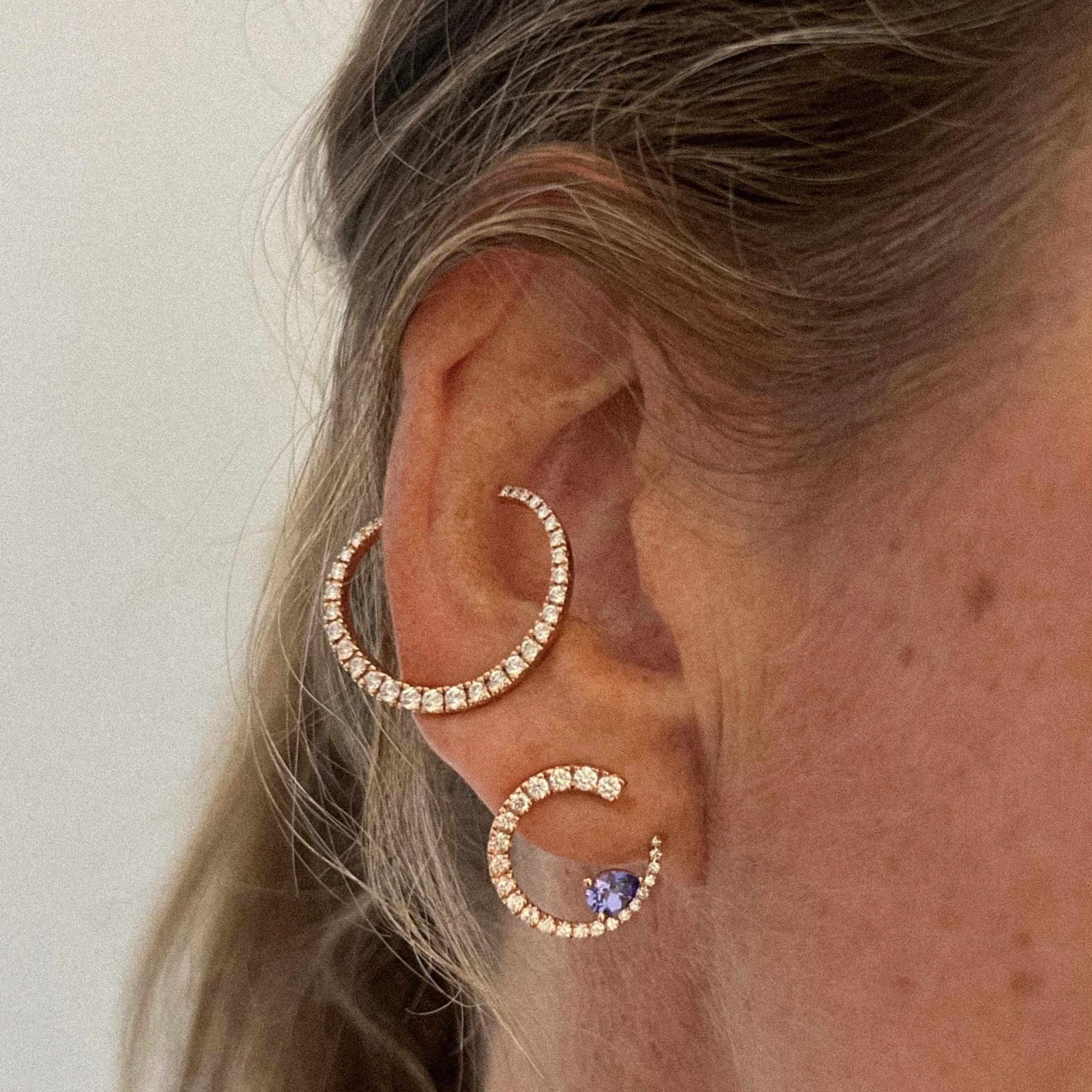 Pendientes Sasa M Tanzanitas