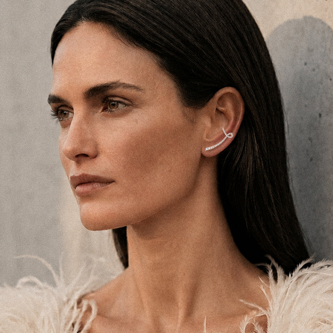 PENDIENTES MAISON ROSE CRAWLER L
