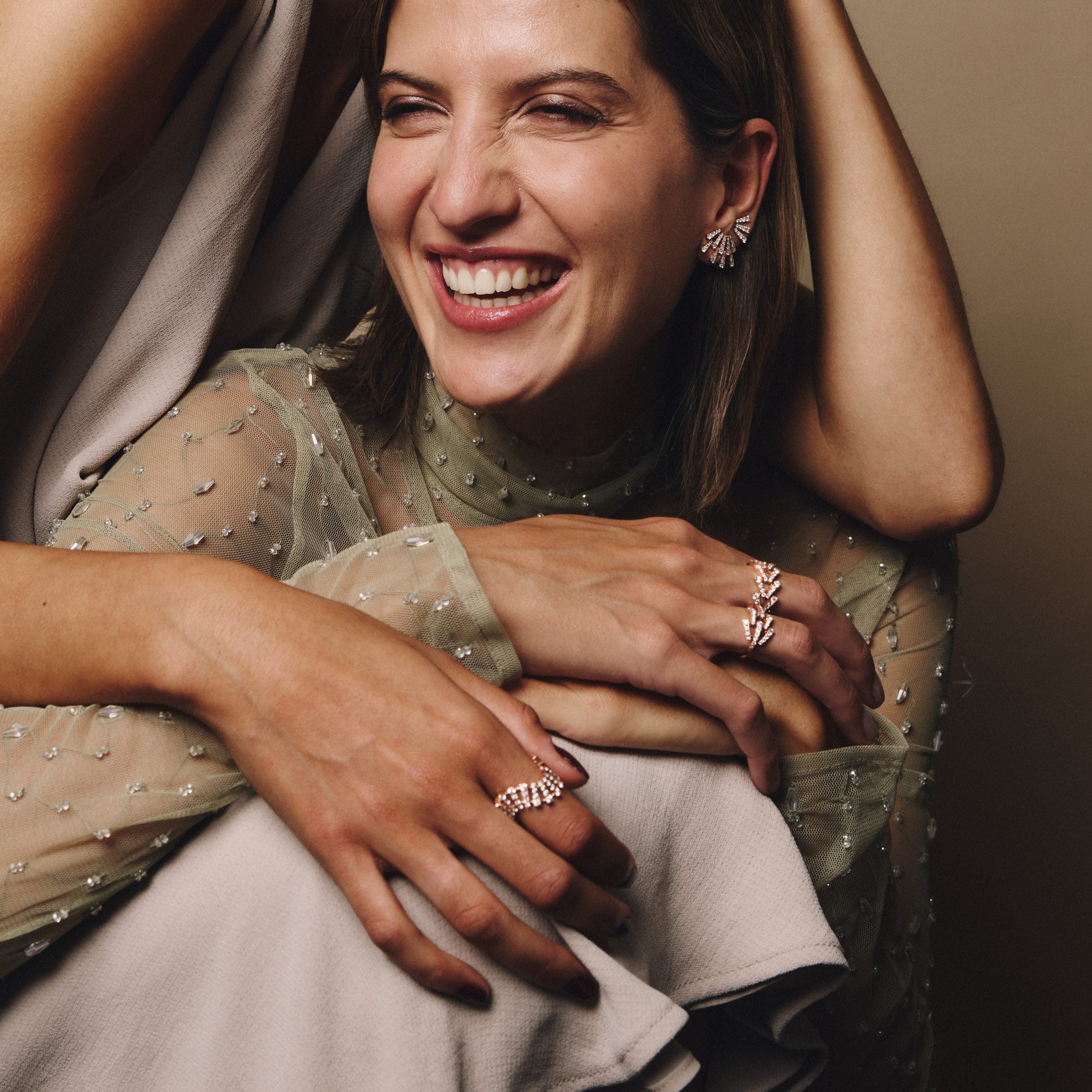 Smoky Club Motif Ring