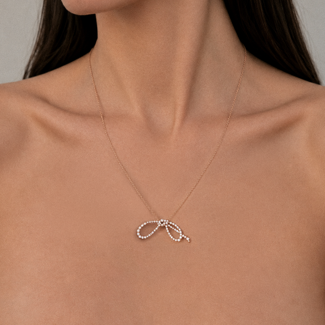 COLLAR LAZO MAISON ROSE