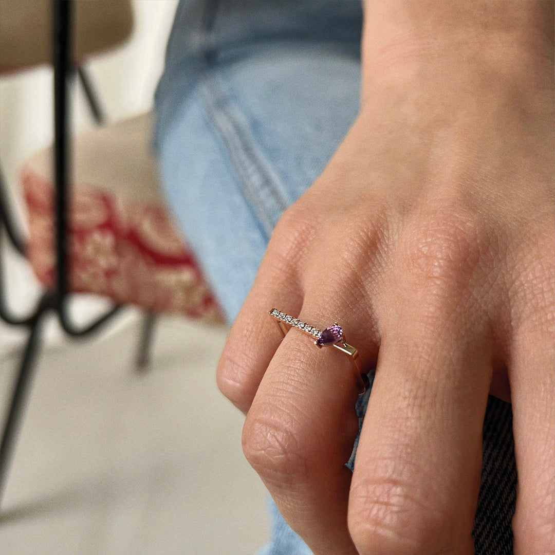 Anillo HÉRITÉ Amatista