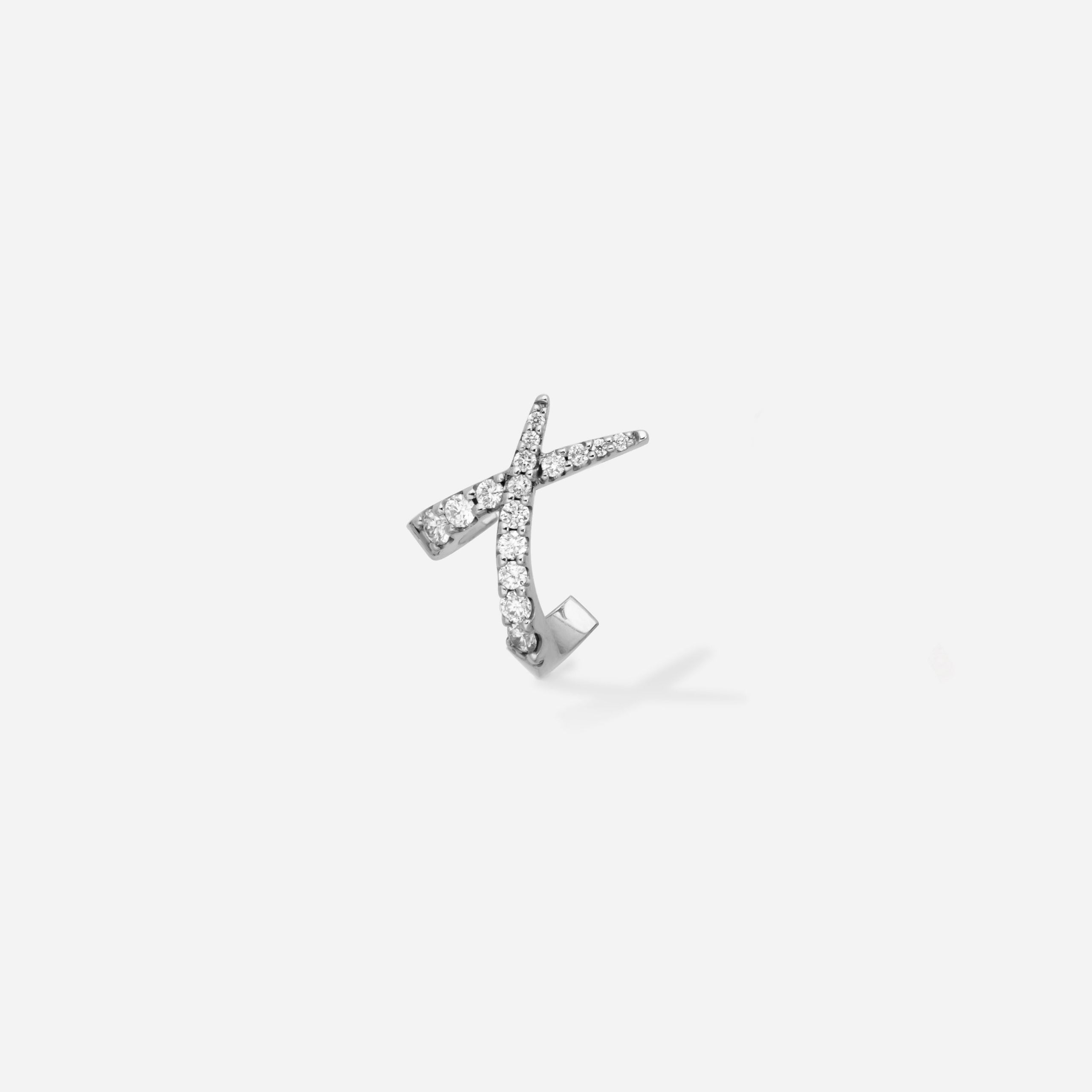 Garden of Air diamond crossover earring