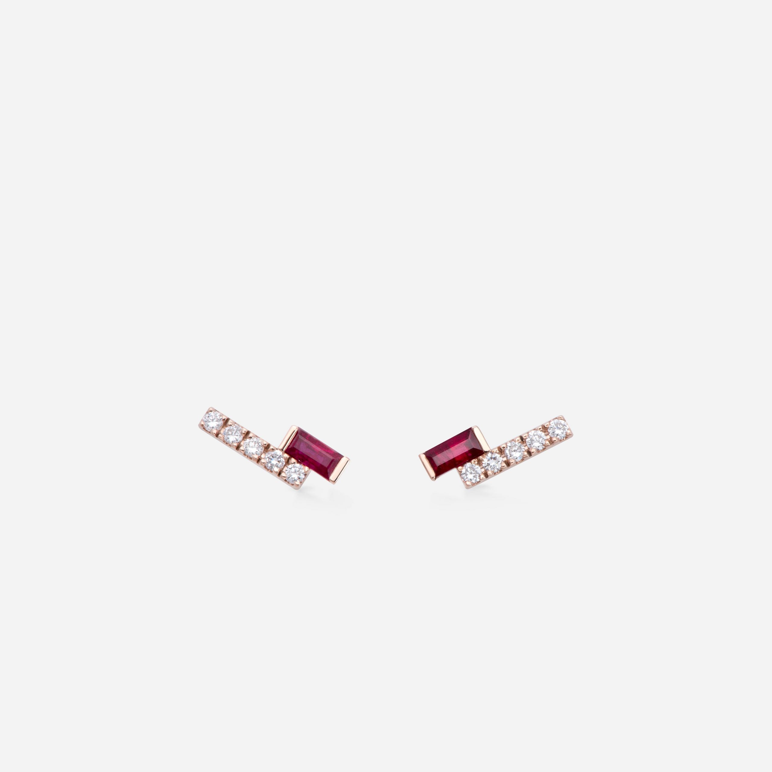Bande I am Red Earrings