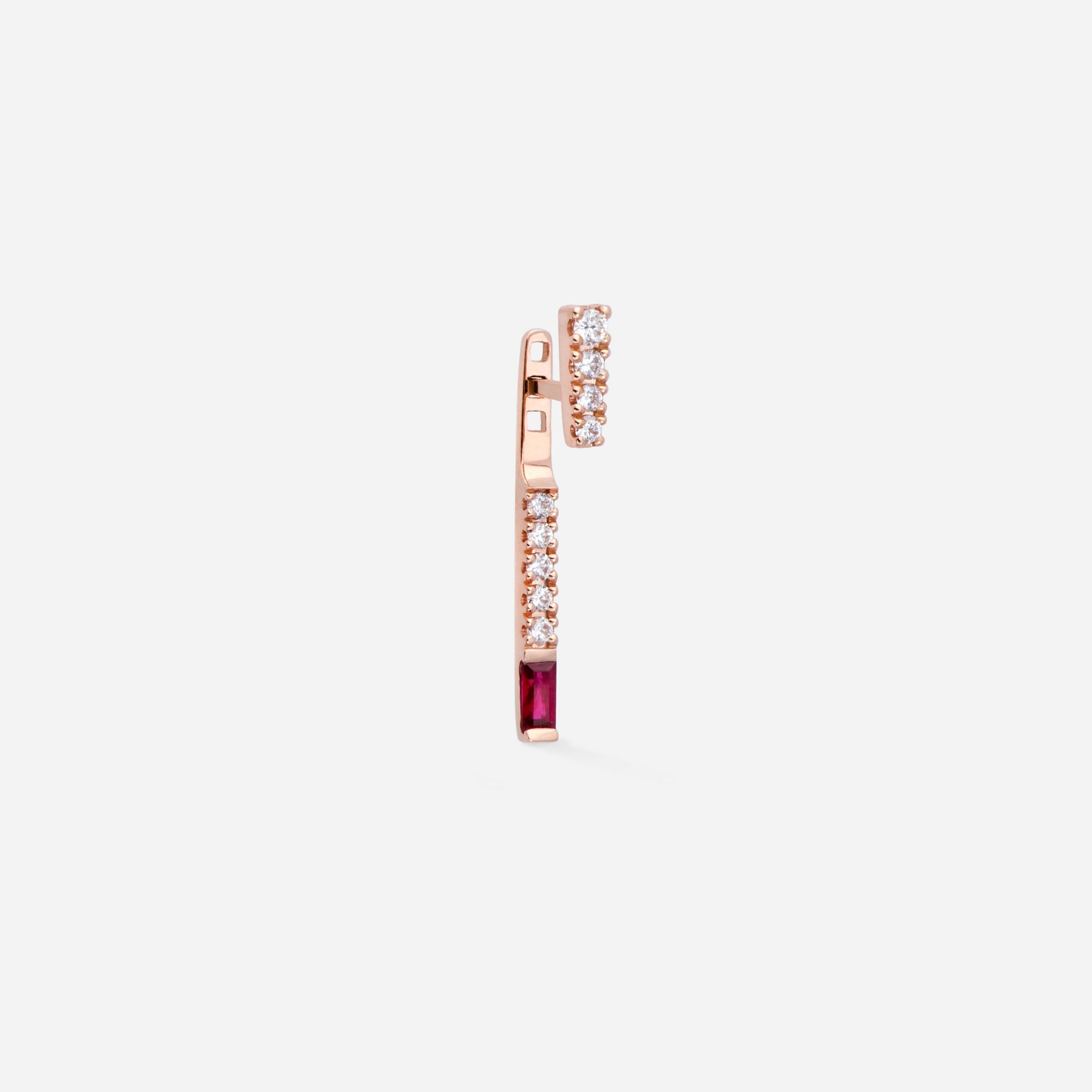 Needle I am Red Earring