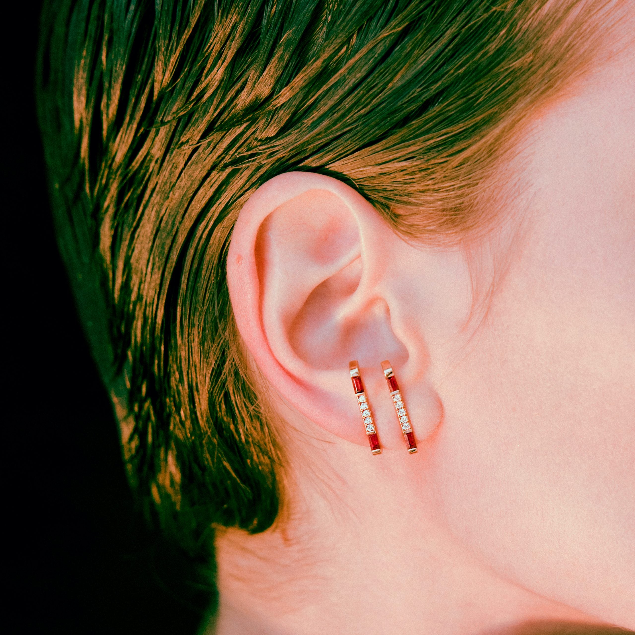 Pendientes D I am Red