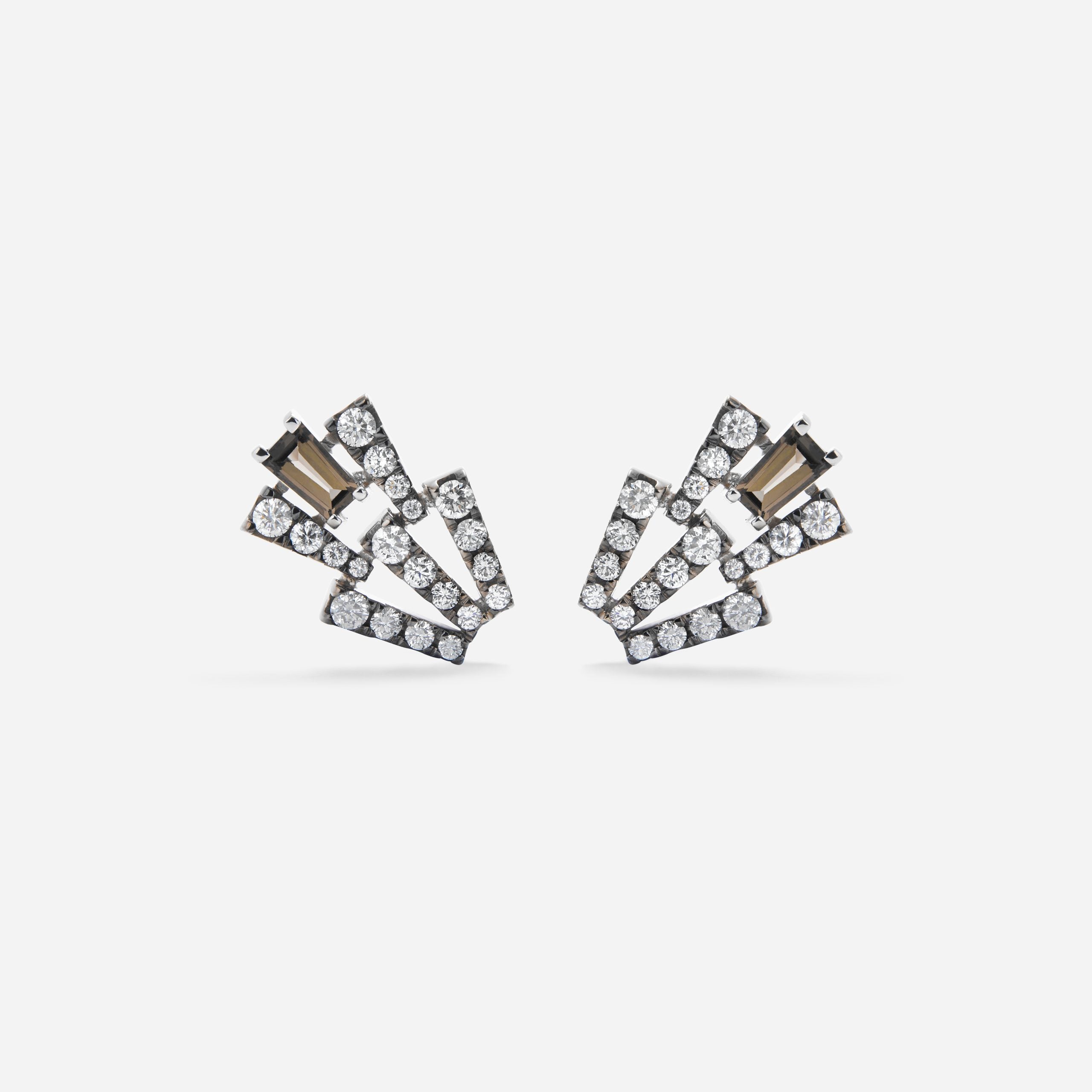 Smoky Club M Quartz Earrings