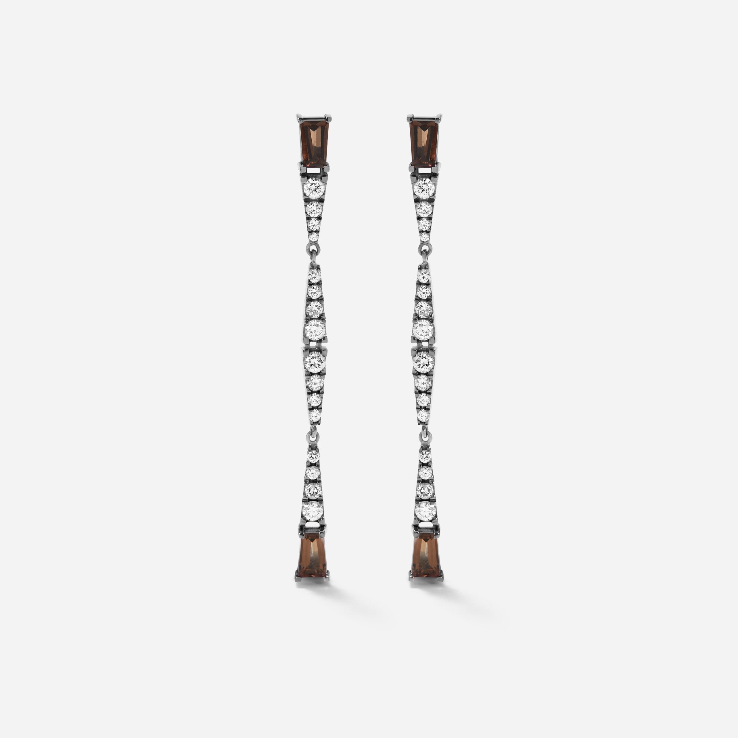 Smoky Club Long Earrings