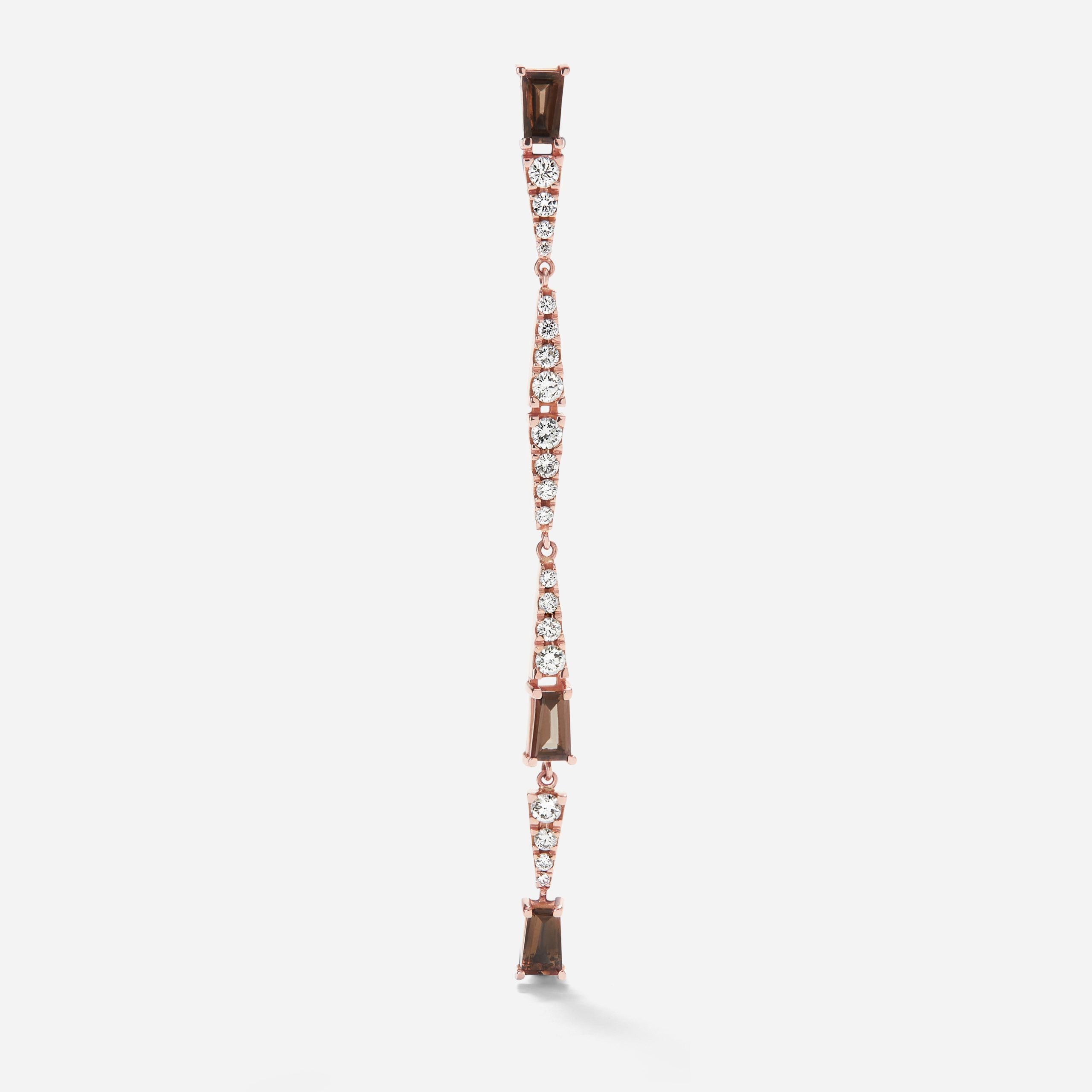 Extra Long Smoky Club Earring