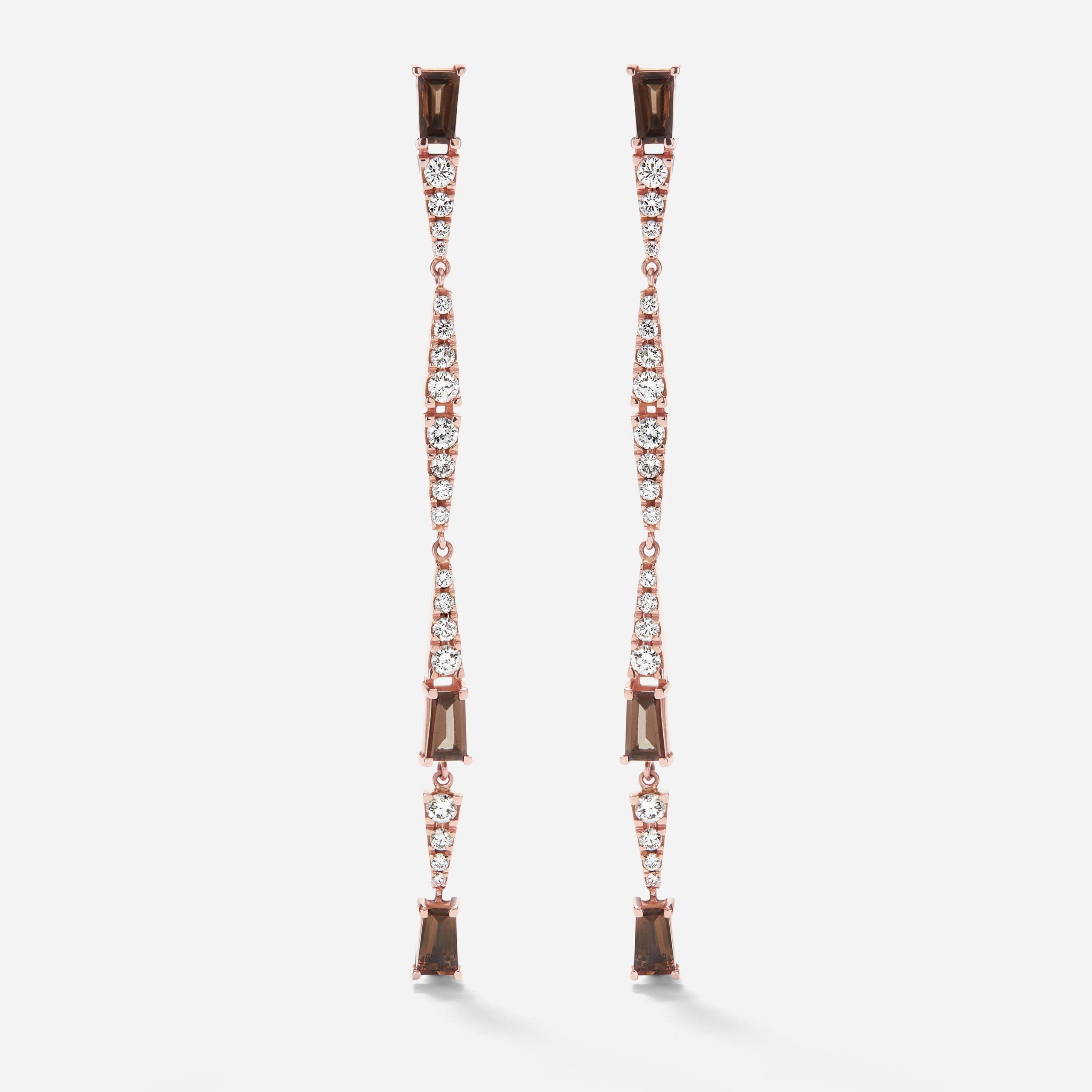 Smoky Club Extra Long Earrings