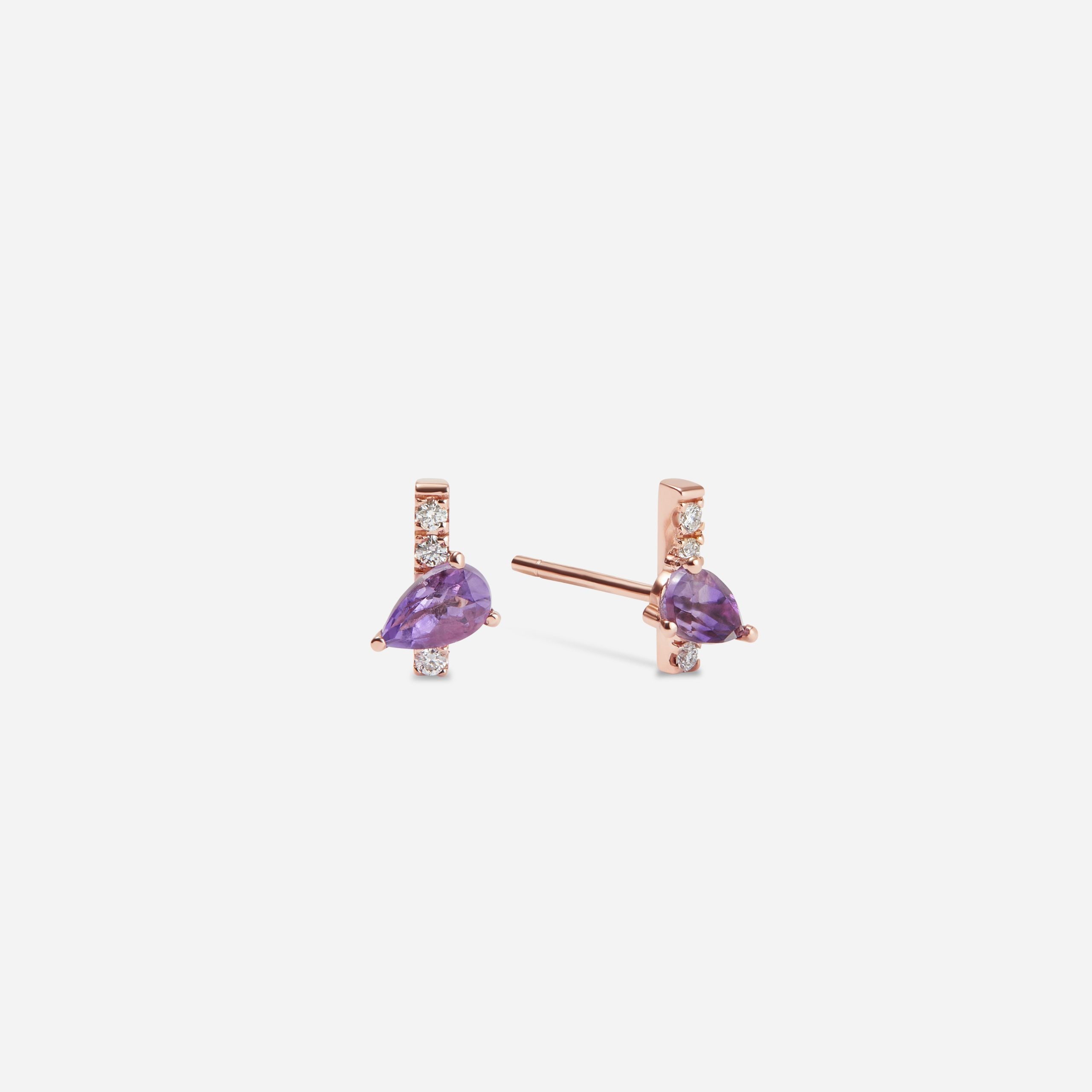 HÉRITÉ Amethyst Mini Earrings
