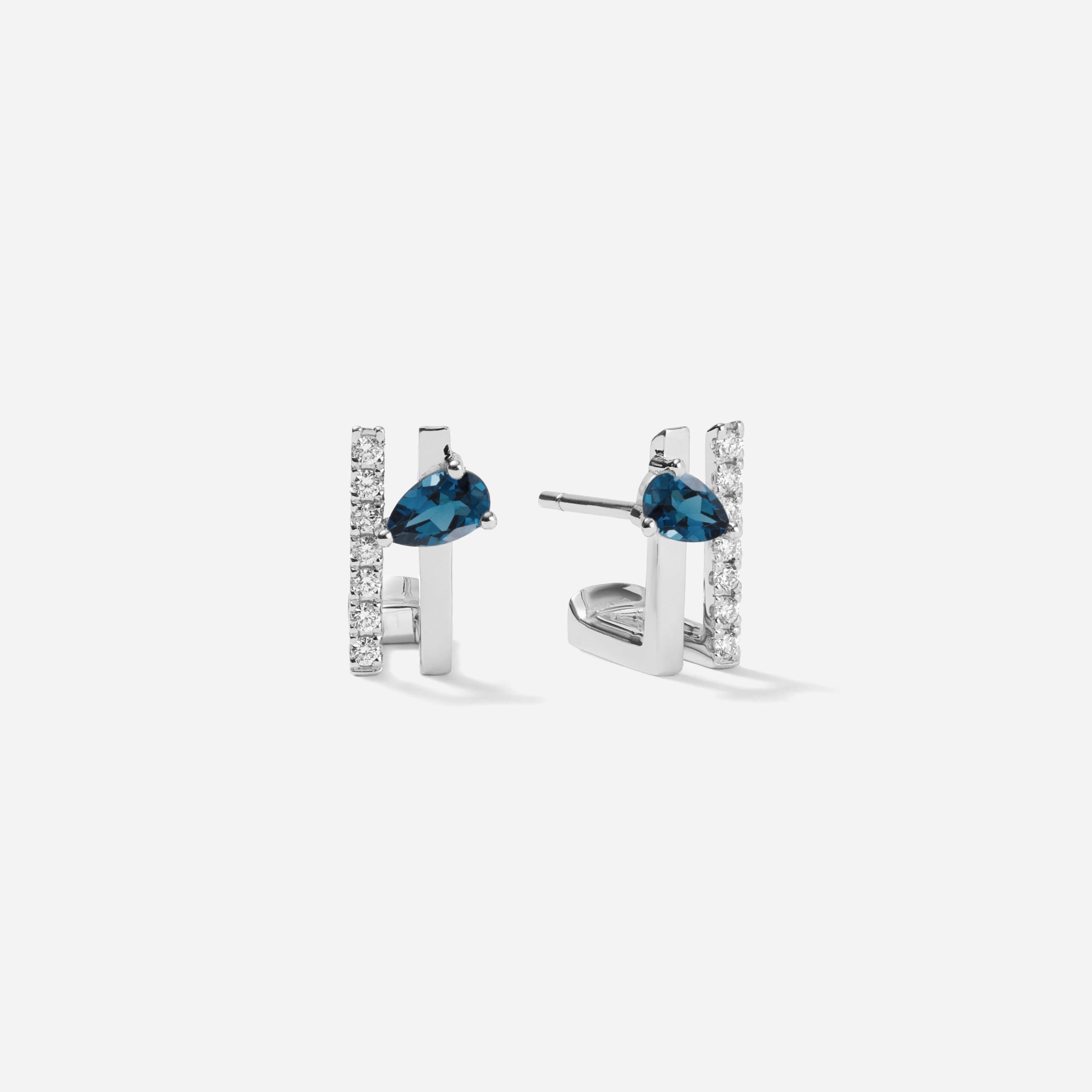 HÉRITÉ London Blue Topaz Double Earrings