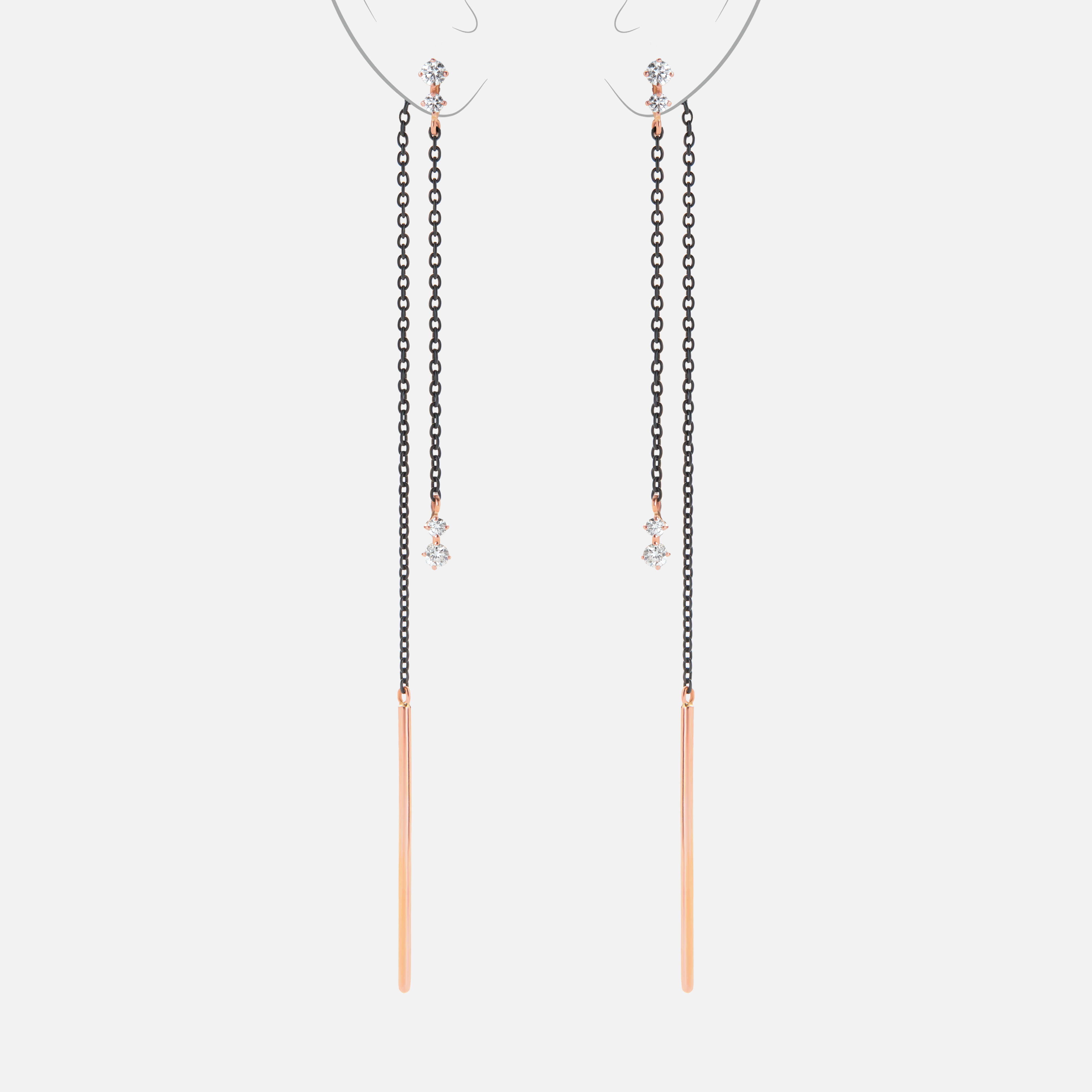 Pendientes Balance ÉCLAT NOIR