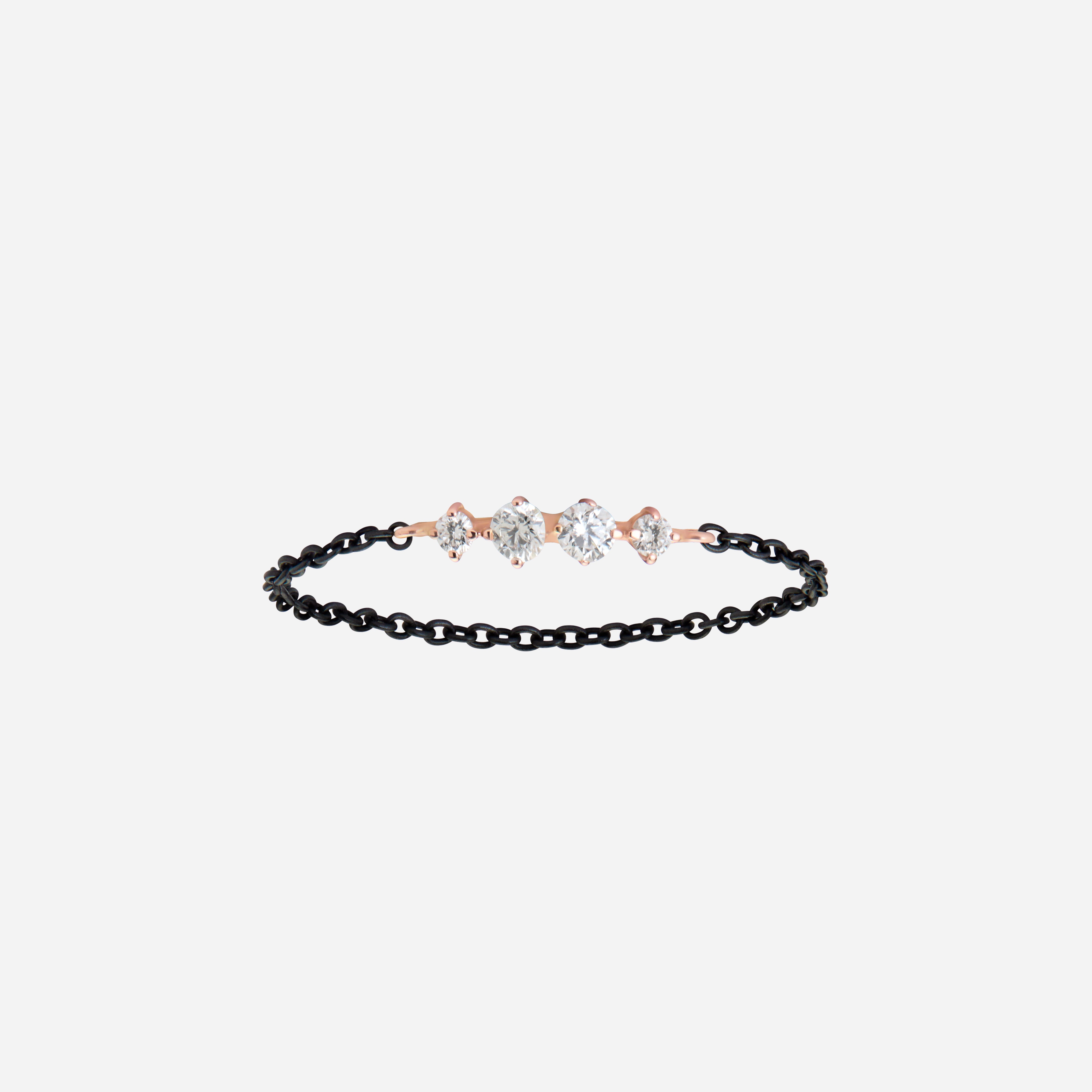 Anillo doble ÉCLAT NOIR