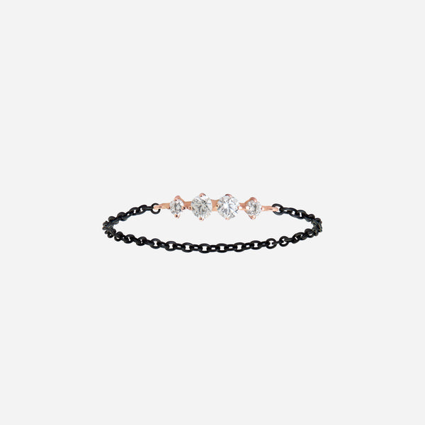 Anillo doble ÉCLAT NOIR