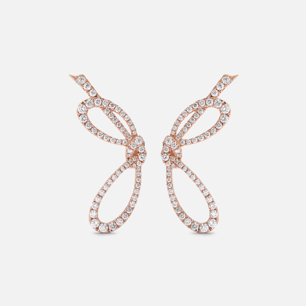 PENDIENTES LAZO MAISON ROSE