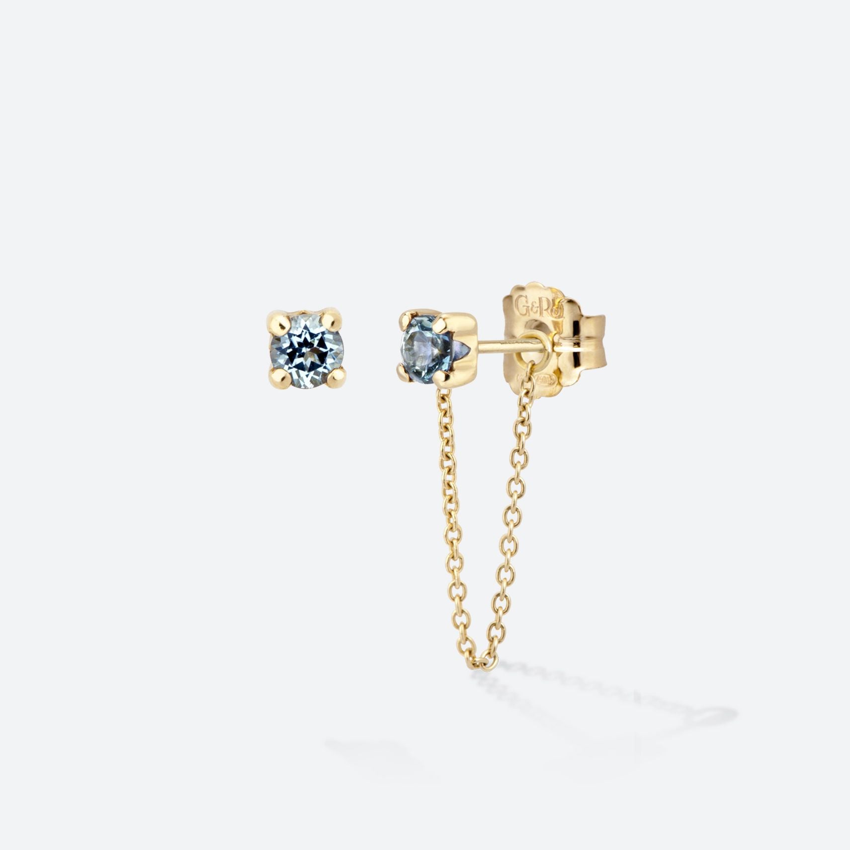 DOUBLE ROCK CHAIN ​​EARRINGS