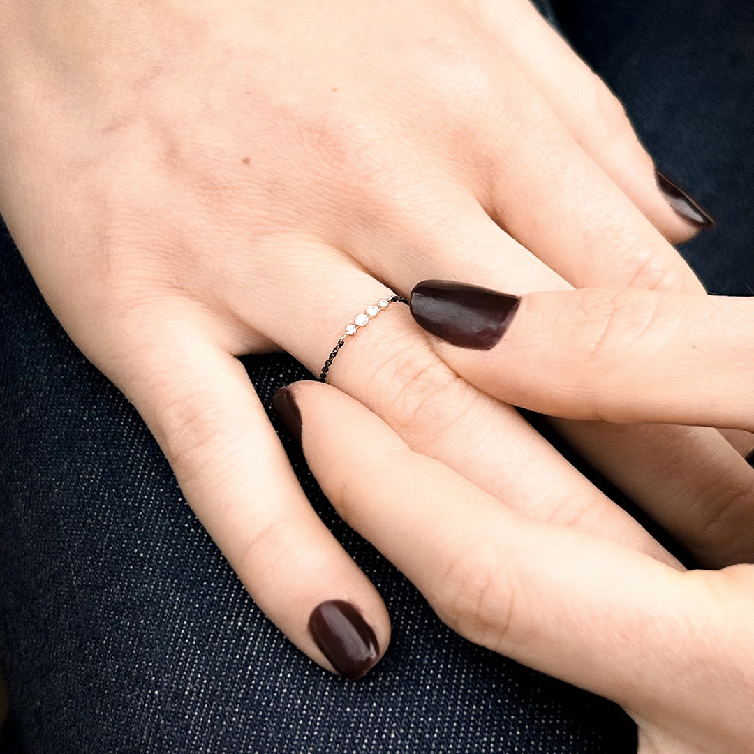 Anillo doble ÉCLAT NOIR
