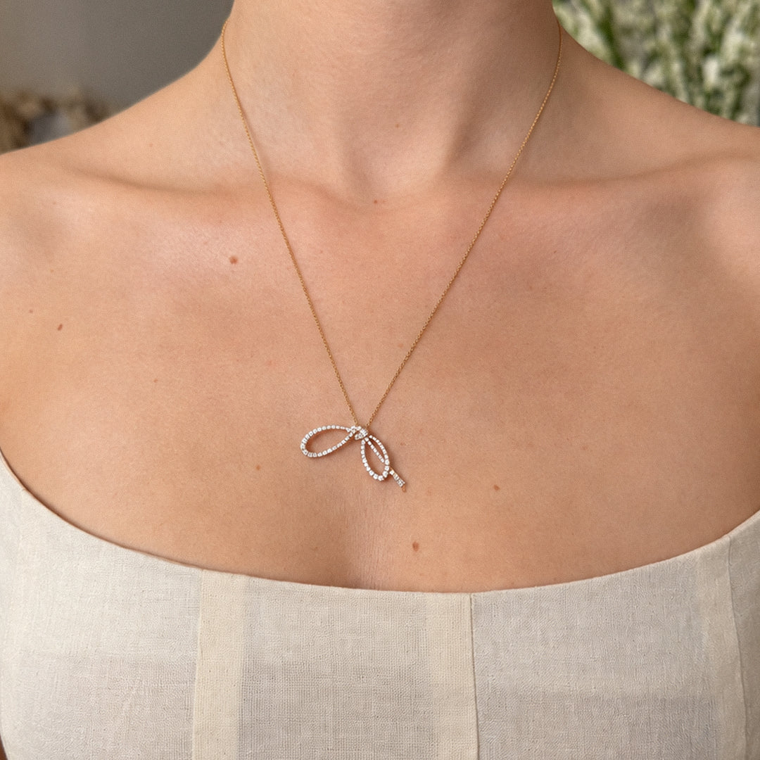 COLLAR LAZO MAISON ROSE