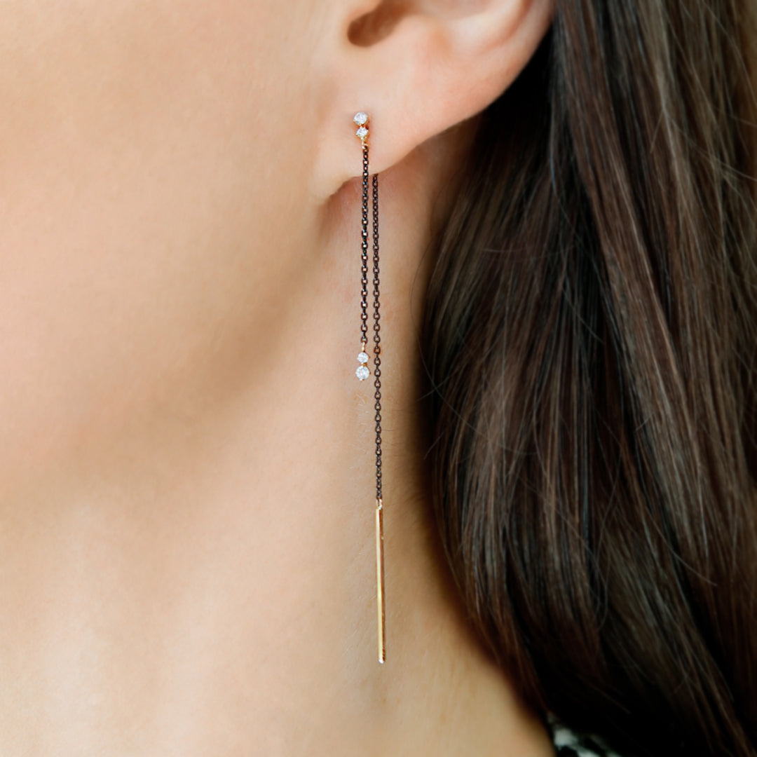 Pendientes Balance ÉCLAT NOIR